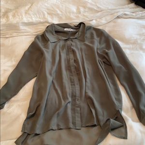 BCBGeneration deep green button up